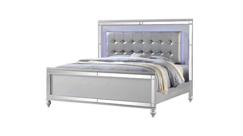 Sterling King Bed Silver - Sterling King Bed Silver
