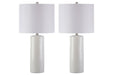 Steuben White Table Lamp (Set of 2) - Gate FurnitureTable Lamp Pair