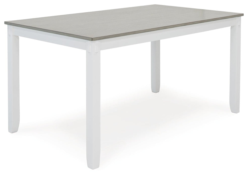 Stonehollow Dining Table and Chairs with Bench (Set of 6) - Gate FurnitureDining Table