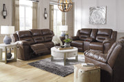 Stoneland Chocolate Power Reclining Living Room Set - Lara FurnitureLiving Room Set