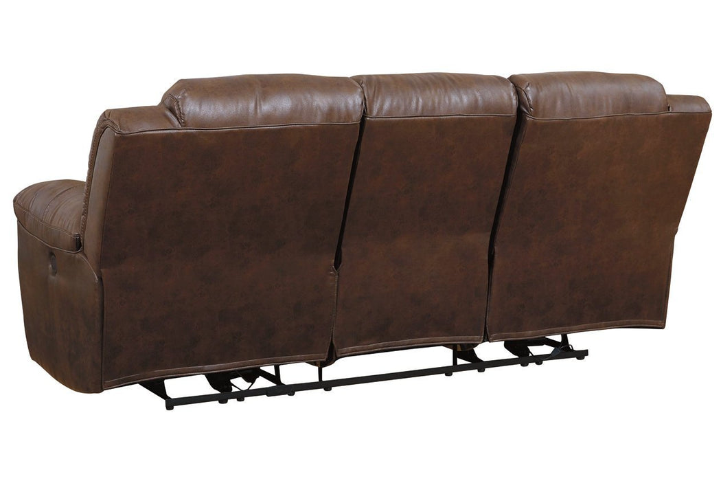 Stoneland Chocolate Power Reclining Sofa - Gate FurniturePower Reclining Sofa