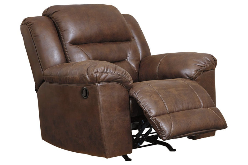 Stoneland Chocolate Recliner - Lara FurnitureRecliner