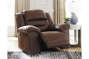 Stoneland Chocolate Recliner - Lara FurnitureRecliner