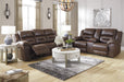 Stoneland Chocolate Reclining Living Room Set - Gate FurnitureLiving Room Set