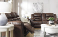 Stoneland Chocolate Reclining Living Room Set - Gate FurnitureLiving Room Set