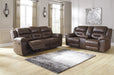 Stoneland Chocolate Reclining Living Room Set - Gate FurnitureLiving Room Set