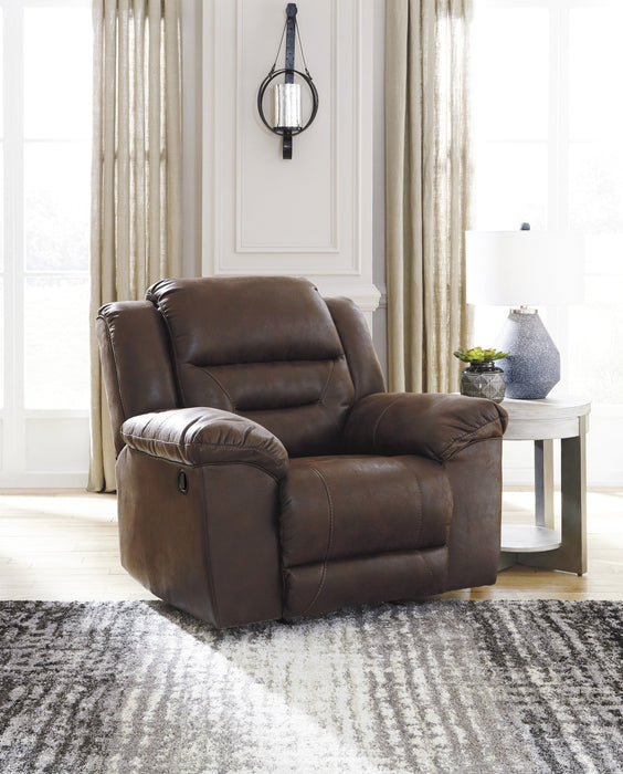 Stoneland Chocolate Reclining Living Room Set - Gate FurnitureLiving Room Set