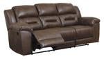 Stoneland Chocolate Reclining Sofa - Lara FurnitureReclining Sofa
