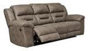 Stoneland Fossil Reclining Sofa - Gate FurnitureReclining Sofa