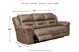 Stoneland Fossil Reclining Sofa - Gate FurnitureReclining Sofa