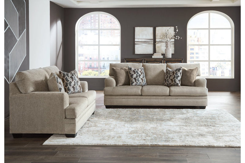 Stonemeade Taupe Living Room Set - Lara FurnitureLiving Room Set