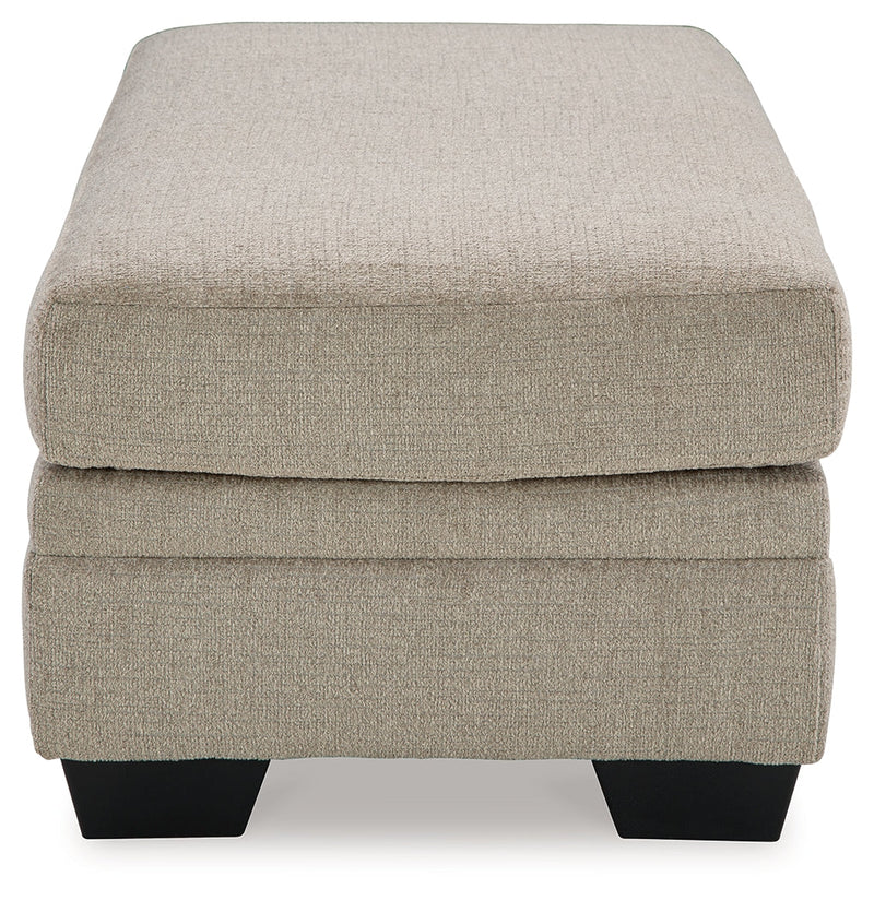 Stonemeade Taupe Ottoman - 5950414