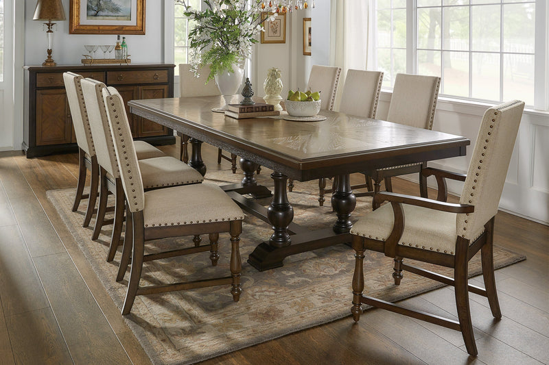 Stonington Brown Extendable Dining Set - Lara FurnitureDining Room Set