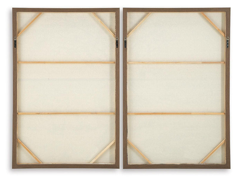 Stormish Beige/Brown Wall Art (Set of 2) - A8000534