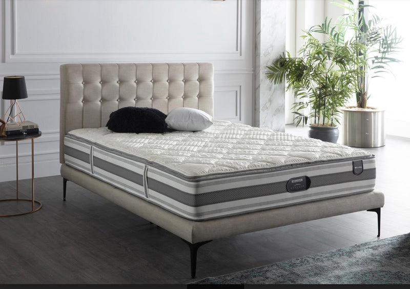 Stratton Twin Foundation & Headboard (Bell Basic Cream) 1 Piece - 28STTS100200002