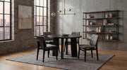 Strouse 47-inch Round Wood Dining Room Table Black - 193940BLK