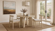 Strouse 47-inch Round Wood Dining Room Table Natural Oak - 193940NAT
