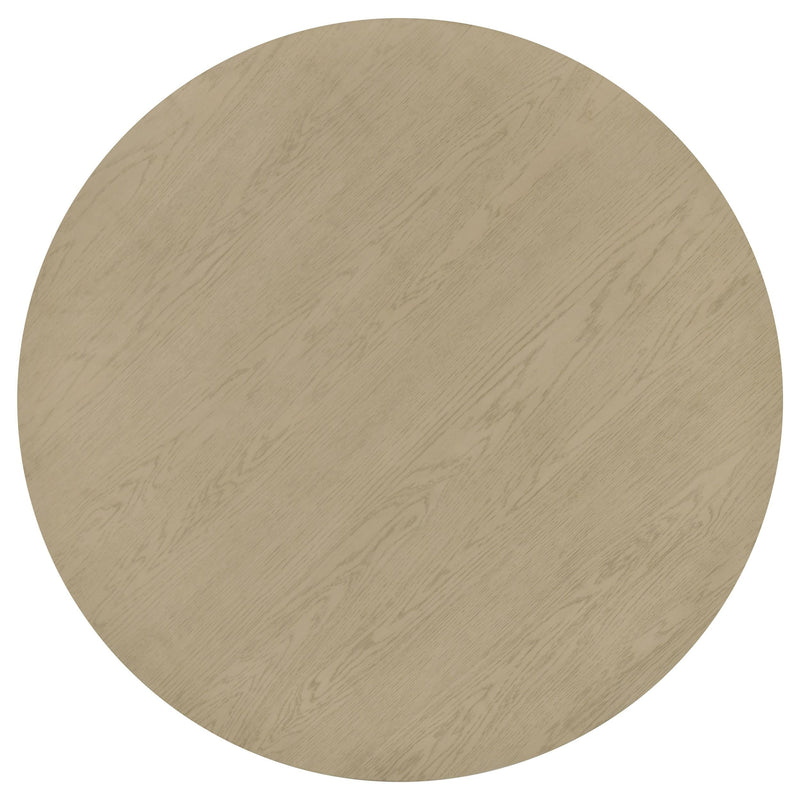 Strouse 47-inch Round Wood Dining Room Table Natural Oak - 193940NAT