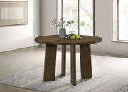 Strouse 47-inch Round Wood Dining Room Table Walnut - 193940WAL