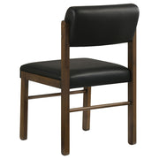 Strouse 5-piece Dining Set Black and Walnut - 193940WAL-S5C