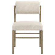 Strouse 5-piece Dining Set Cream and Natural Oak - 193940NAT-S5B