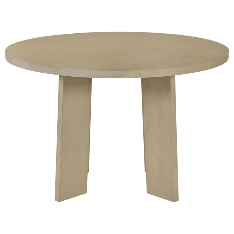 Strouse 5-piece Dining Set Grey and Natural Oak - 193940NAT-S5E