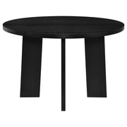Strouse 5-piece Dining Set Wheat and Black - 193940BLK-S5A