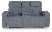 Studio Cave Steel Power Reclining Loveseat with Console - PC4980218