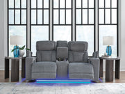 Studio Cave Steel Power Reclining Loveseat with Console - PC4980218