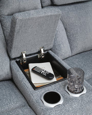 Studio Cave Steel Power Reclining Loveseat with Console - PC4980218