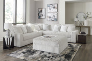 Stupendous Alloy 3-Piece Sectional with Ottoman from Ashley - Lara Furniture