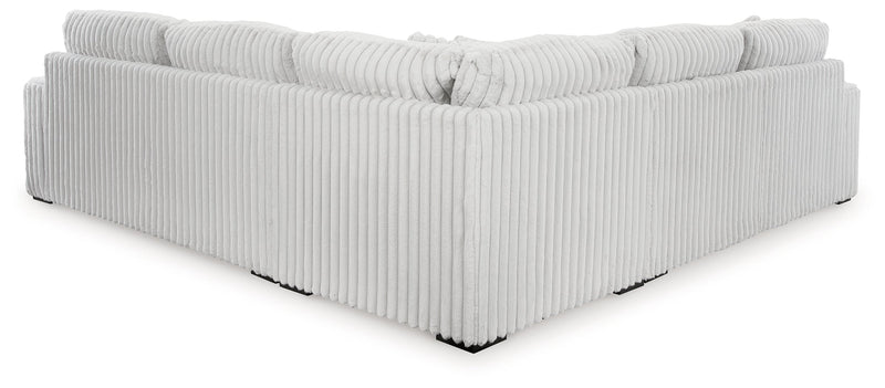 Stupendous Alloy 3-Piece Sectional with Ottoman from Ashley - Lara Furniture