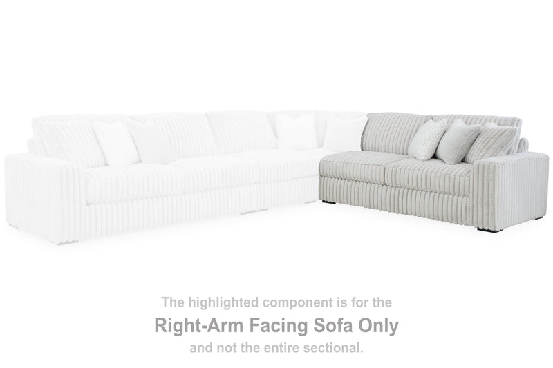 Stupendous Alloy Right-Arm Facing Sofa - 2590367