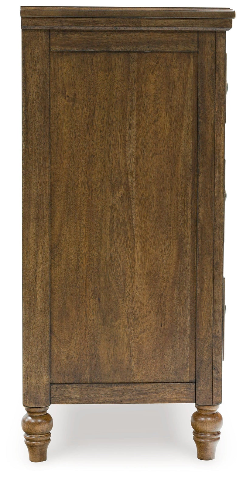 Sturlayne King Upholstered Panel Bed with Dresser in Brown from Ashley - Lara Furniture