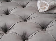 Suave Storage Ottoman (Vika Grey) - Lara FurnitureOttoman