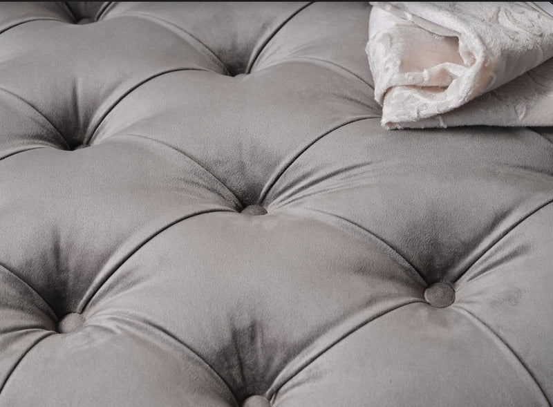 Suave Storage Ottoman (Vika Grey) - Lara FurnitureOttoman