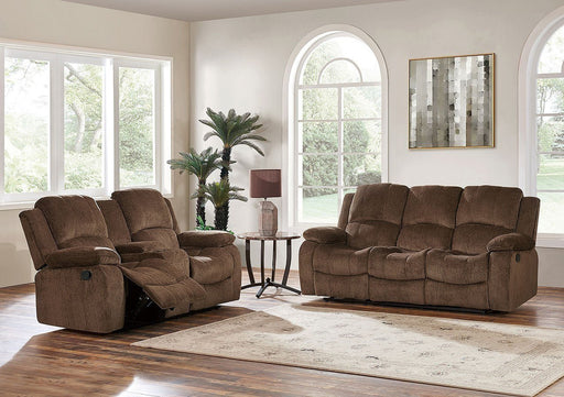 Subaru Coffee Reclining Living Room Set - Lara FurnitureLiving Room Set