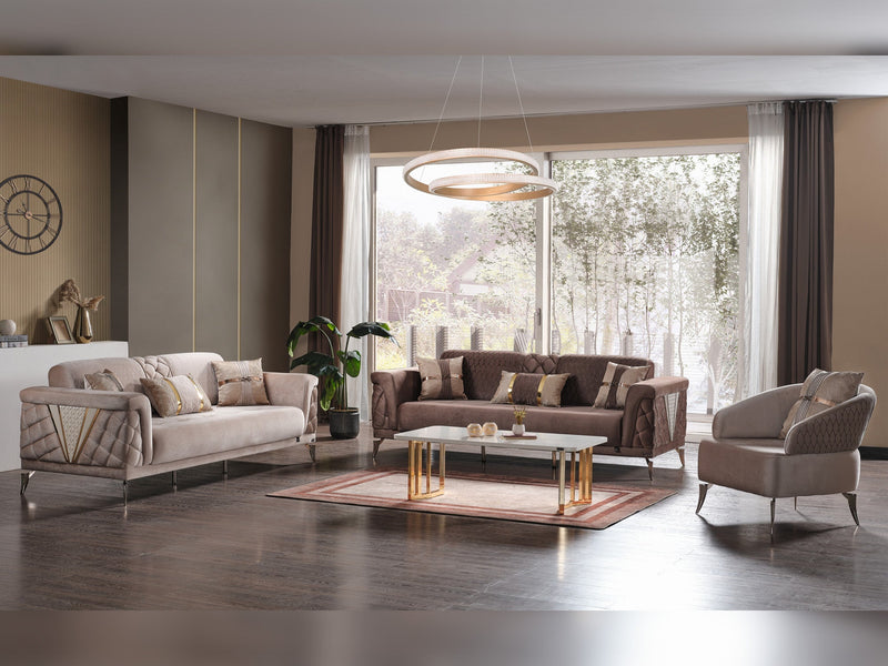 Sultan Elf Convertible Sofa in Grey - 200-ELIF-SUL-A101-3
