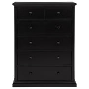 Sumerlin 6-drawer Bedroom Chest of Drawers Black - 460595BLK