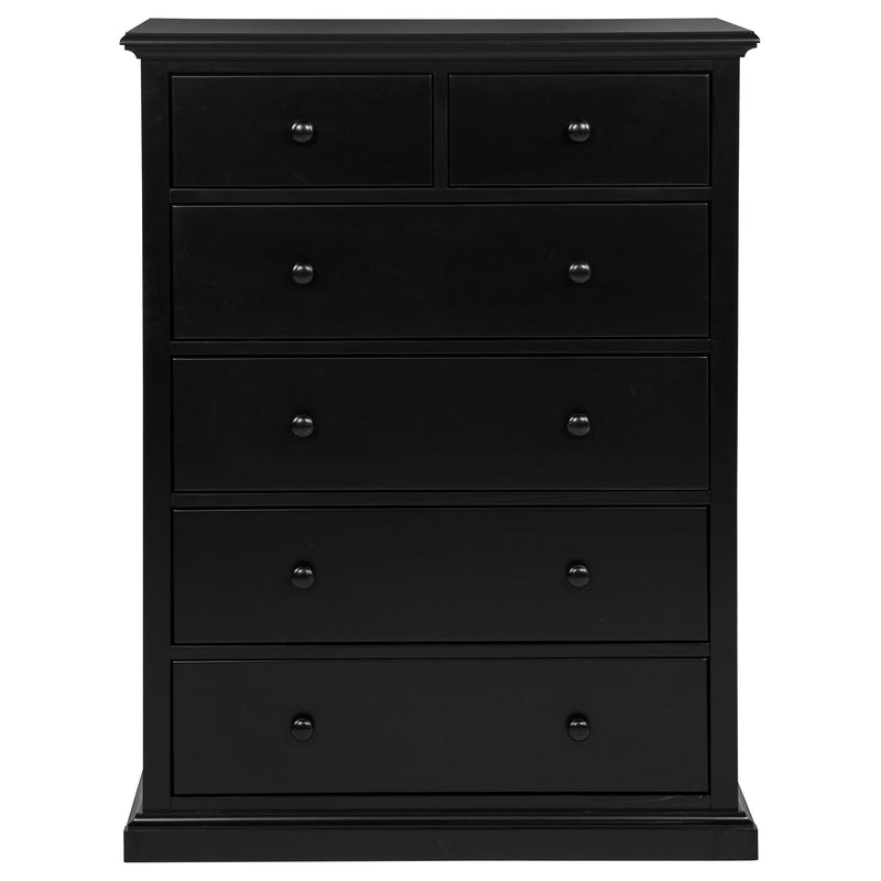 Sumerlin 6-drawer Bedroom Chest of Drawers Black - 460595BLK
