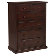 Sumerlin 6-drawer Bedroom Chest of Drawers Cappuccino - 460595CAP