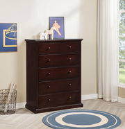 Sumerlin 6-drawer Bedroom Chest of Drawers Cappuccino - 460595CAP