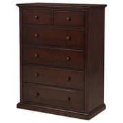 Sumerlin 6-drawer Bedroom Chest of Drawers Cappuccino - 460595CAP