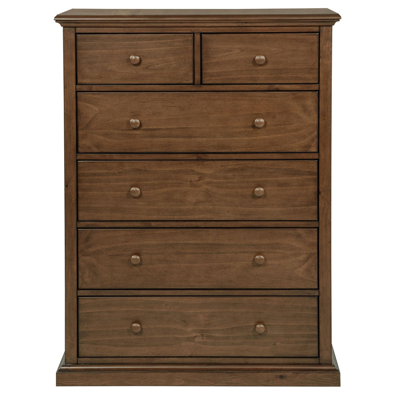 Sumerlin 6-drawer Bedroom Chest of Drawers Medium Brown - 460595WAL