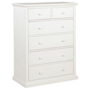 Sumerlin 6-drawer Bedroom Chest of Drawers White - 460595WHT