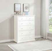 Sumerlin 6-drawer Bedroom Chest of Drawers White - 460595WHT