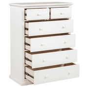 Sumerlin 6-drawer Bedroom Chest of Drawers White - 460595WHT