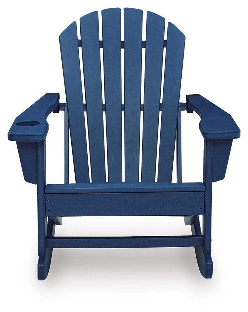 Sundown Shores Blue Outdoor Rocking Chair - PCP019-827