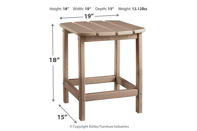 Sundown Treasure Grayish Brown End Table - Lara FurnitureTable