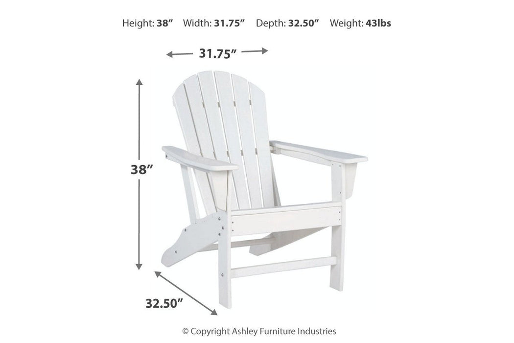 Sundown Treasure White Adirondack Chair - Gate FurnitureLounge Chair